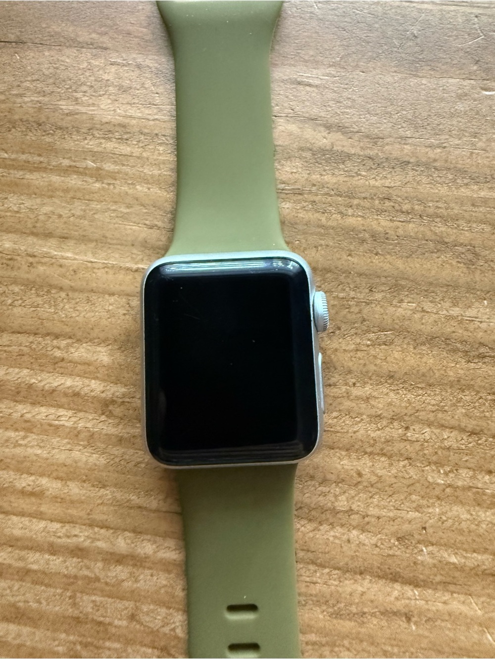 Apple Watch Nike+ Series 2 38mm with Olive Green Silicone Sport Band